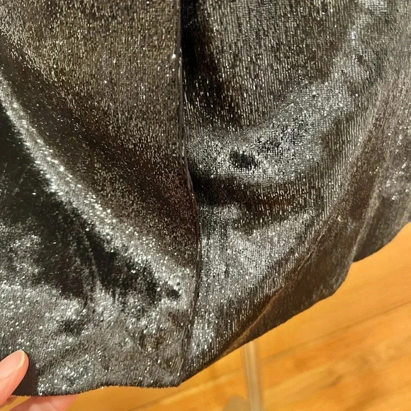 Rachel Zoe Velvet Shimmer Double Breasted Blazer Black NWT Size 2 - Picture 7 of 12